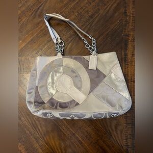 Coach Elegant Beige and Cream Women's Bag